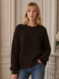 Textured Scallop Knit Jumper