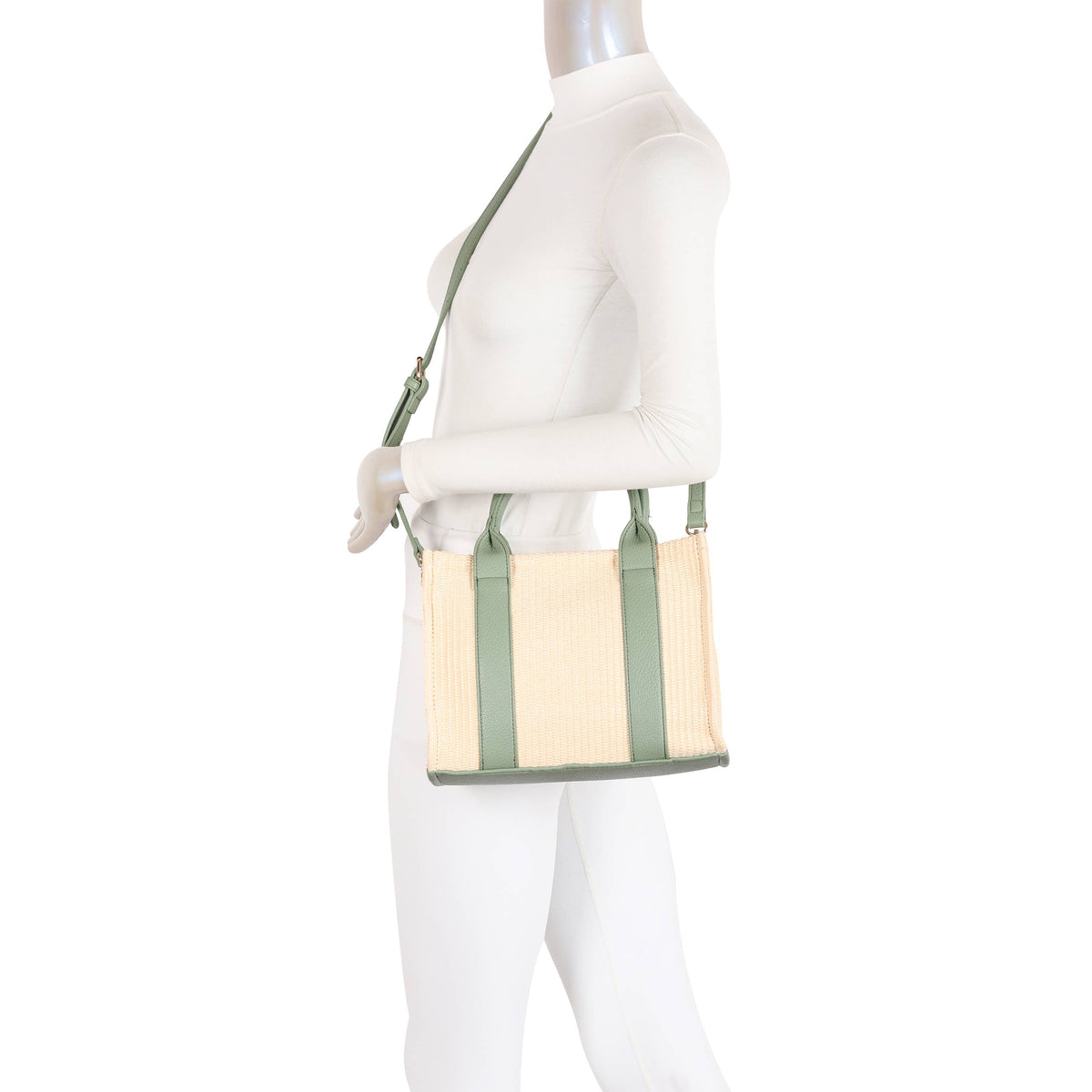 JM1571 Straw Tote Bag Summer Beach Style