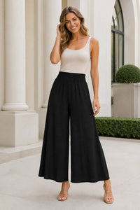 Italian Womens Viscose Wide Leg Trousers UK 8-20