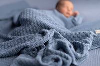 Square Blue Baby blanket