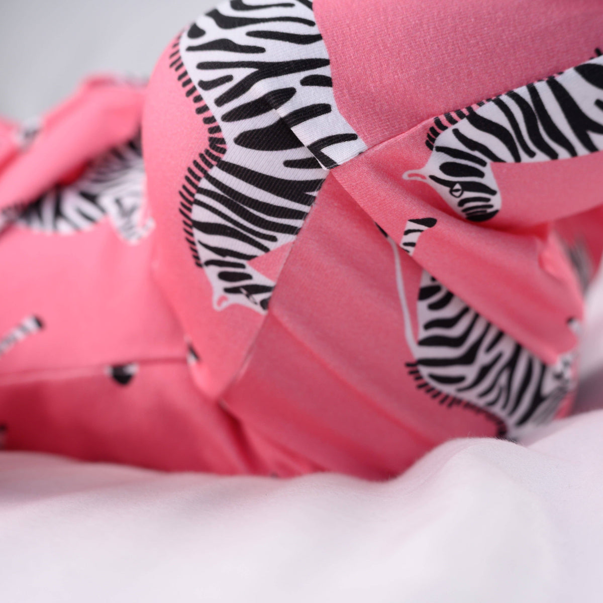 Unisex Baby Cotton Sleepsuit (Onesie) – Pink Zebra Print