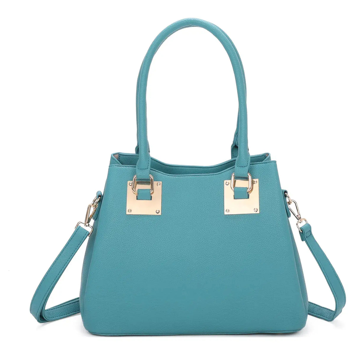 Superbia Medium 3 Compartments Square Metal Details Tote Bag