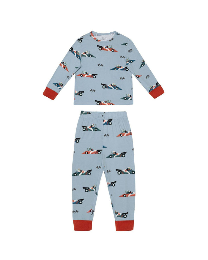 Kids Racing Frogs Long Pyjama Set