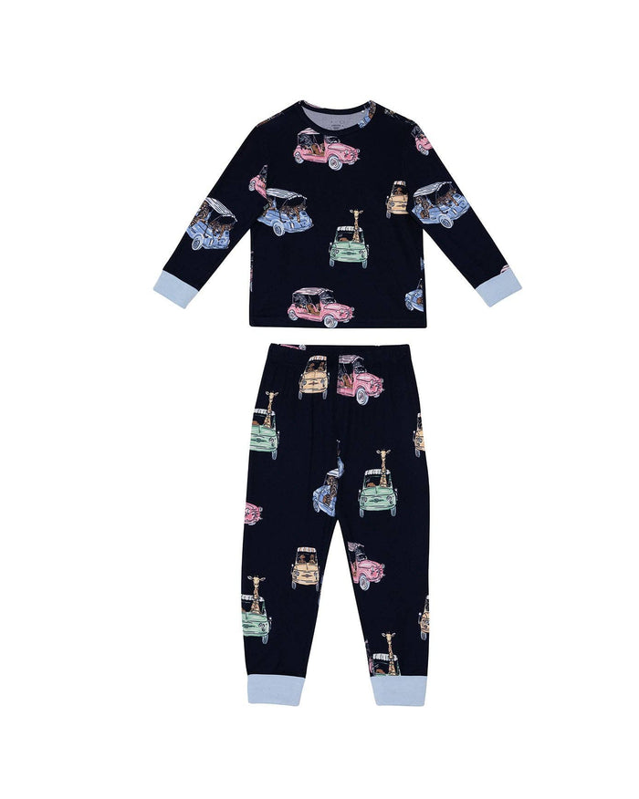 Kids Safari Drive Print Long Pyjama Set