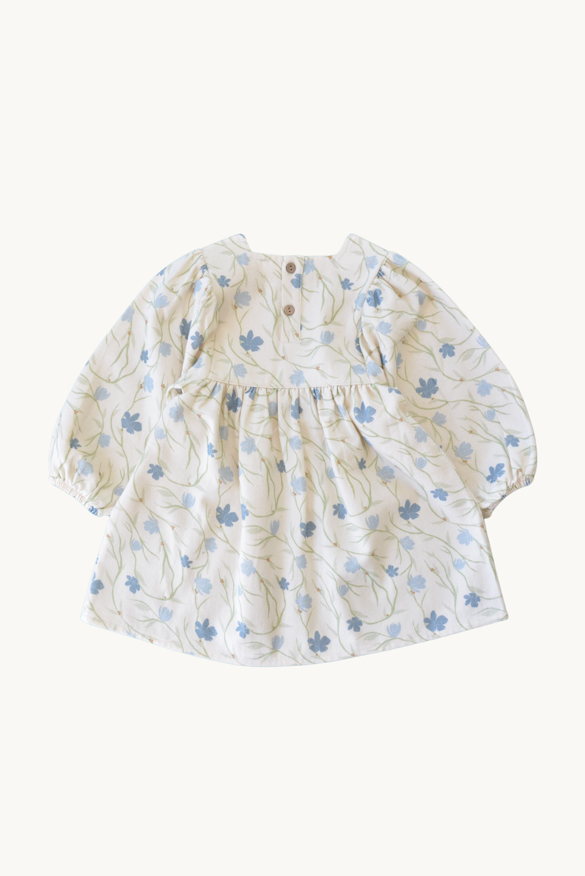 Baby / Girl Flower Patterned Dress with Balloon Sleeves