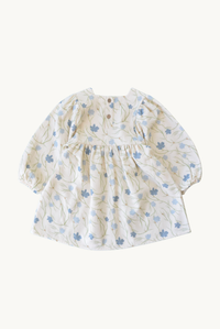 Baby / Girl Flower Patterned Dress with Balloon Sleeves