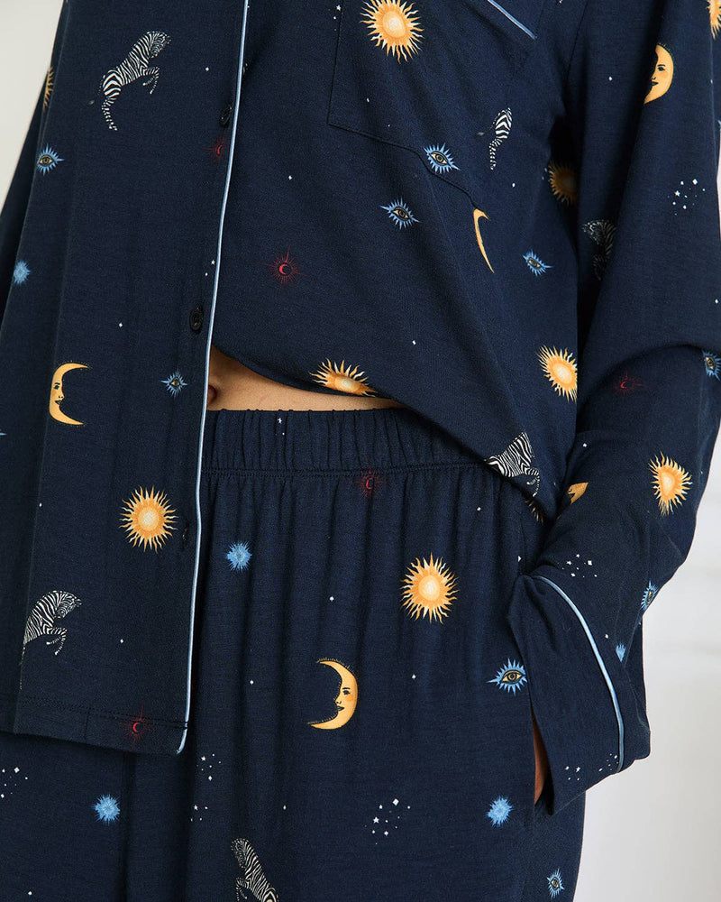 Chelsea Peers - TENCEL™ Modal Celestial Zebra Long Pyjama Set