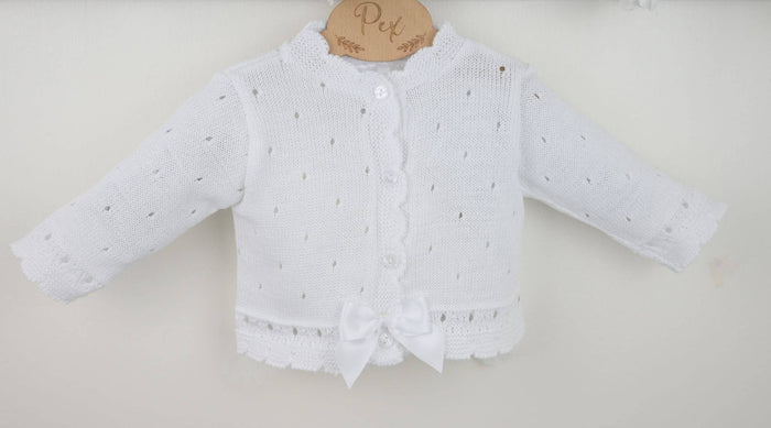 White Knit Cardigan