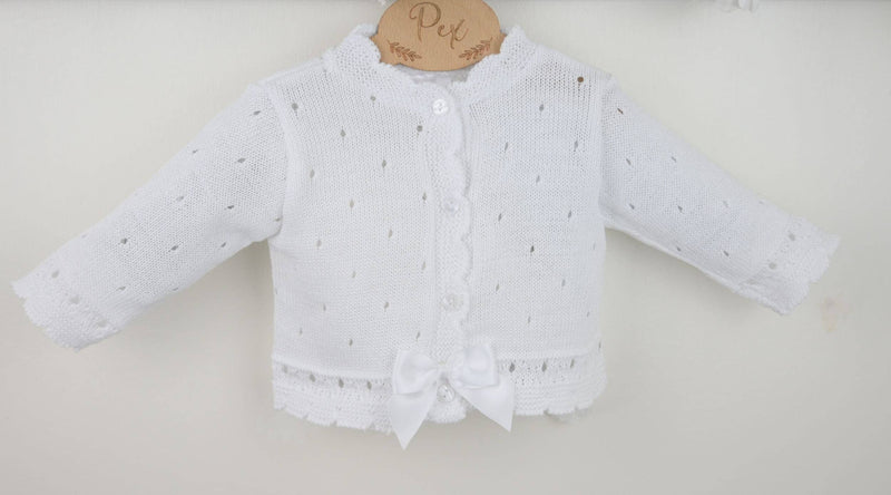 White Knit Cardigan