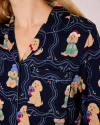Christmas Chip the Cockapoo Portraits Print Long Pyjama Set