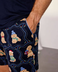 Christmas Chip the Cockapoo Portraits Print Short Pyjama Set