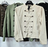 Military Cotton Zip Jacket