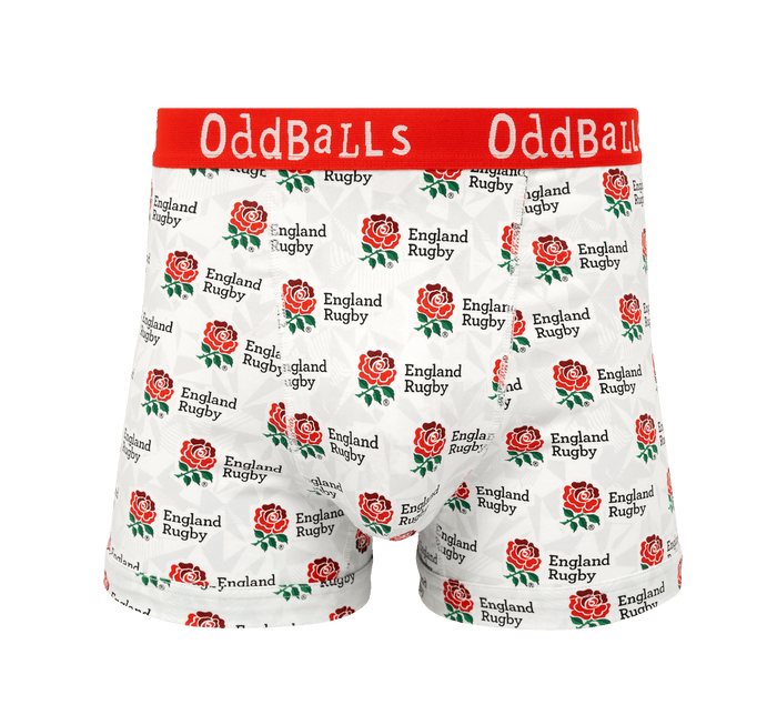 England Rugby Union Home 25/26 - Mens Cotton Boxer Shorts