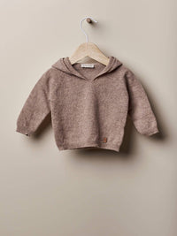 LOVE IN WINTER - Hooded Sweater in Merino Wool