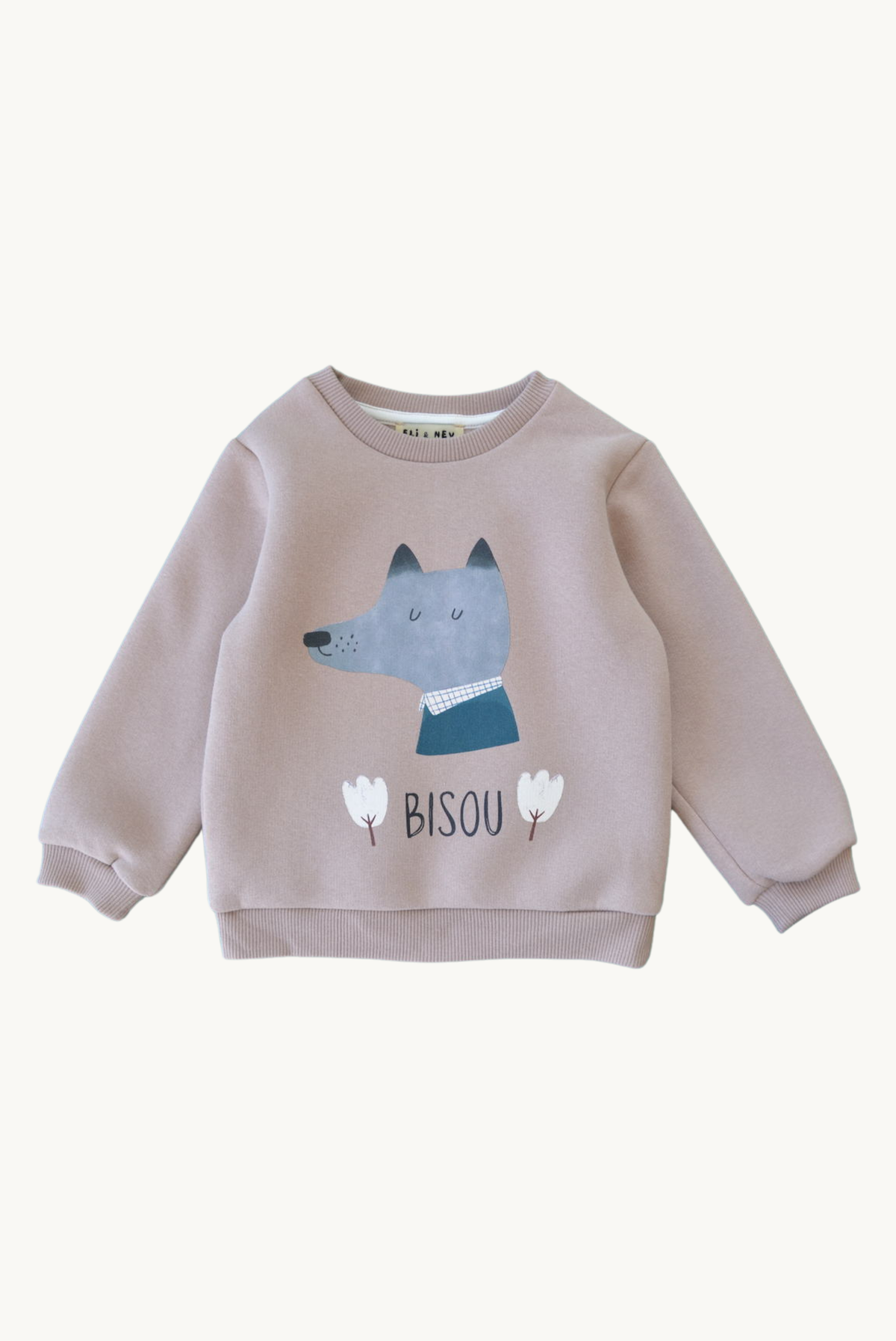 Baby / Kid Sweatshirt Wolf Print OEKO-TEX