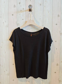 BASIC U-NECK T-SHIRT 100% LINEN Ref-2295