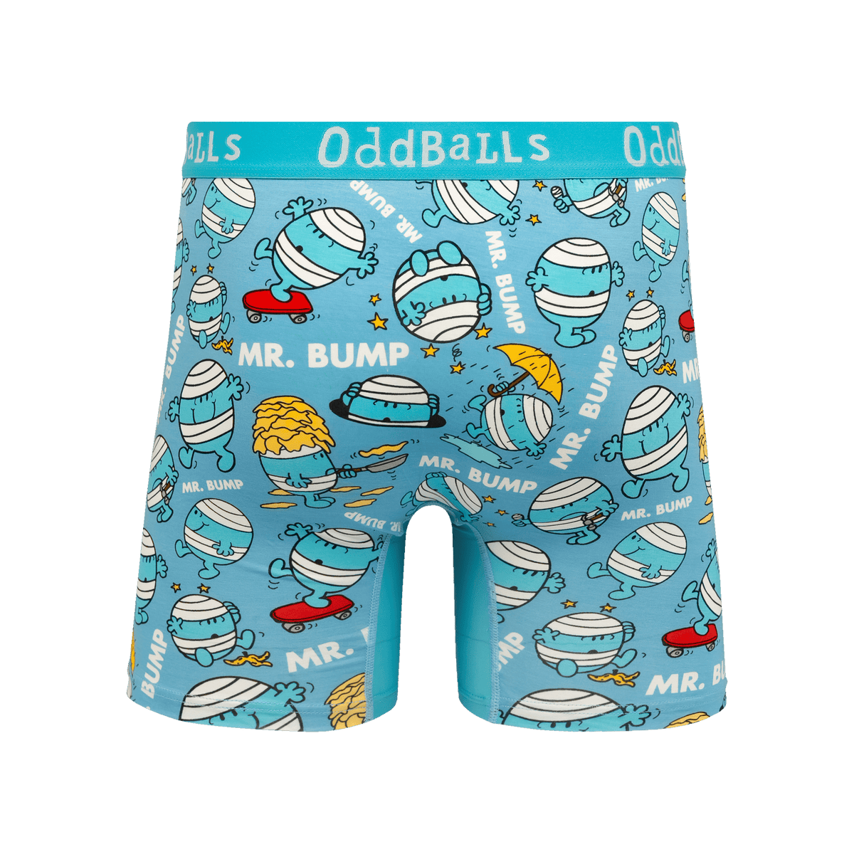 Mr Bump - Mr Men - Mens Bamboo Boxer Shorts