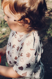 Kids/Baby Summer T-shirt Fig pattern 100% Cotton