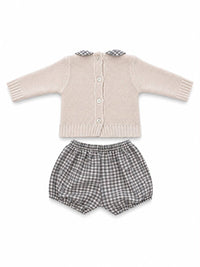 Ref. 2200 – Boys' Set | Sweater 100% Acrylic + Shorts in 100% Cotton Fabric