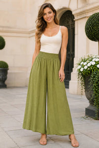 Italian Womens Viscose Wide Leg Trousers UK 8-20