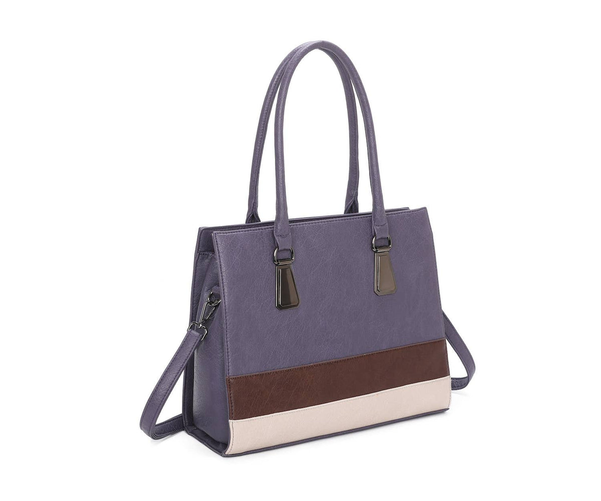 Classic Multi-Compartments Tote bag A4 Work Bag Shoulder Bag