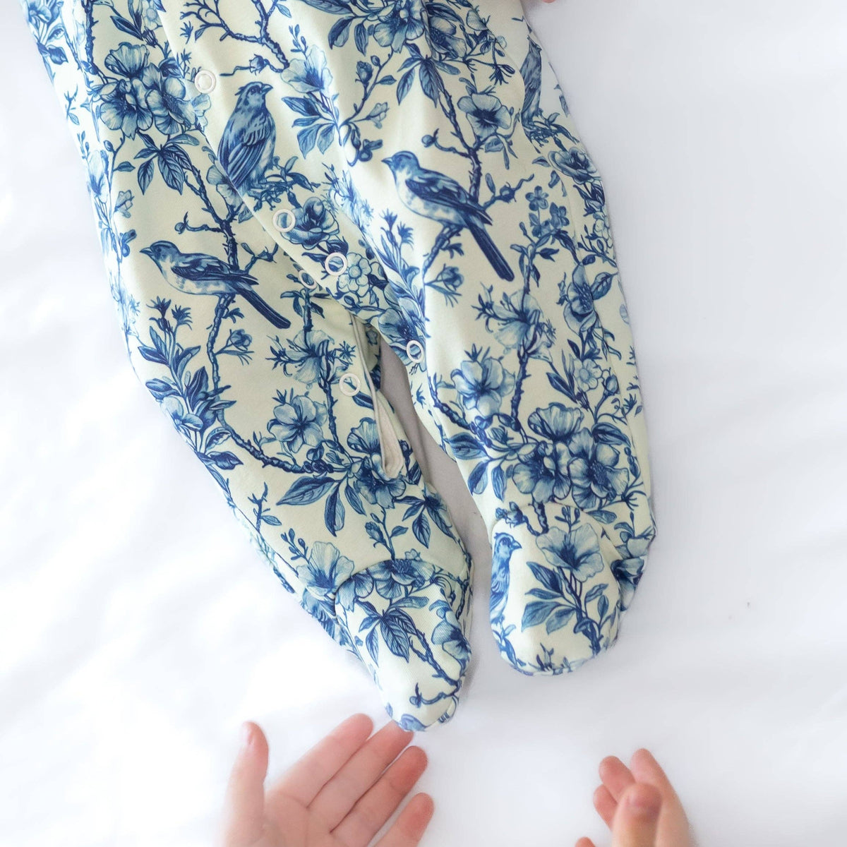 Unisex Baby Cotton Sleepsuit (Onesie) – Willow Flower Print