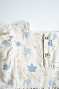 Baby / Girl Flower Patterned Dress with Balloon Sleeves