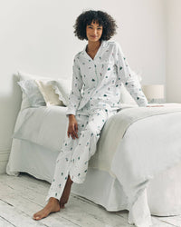 Chelsea Peers - Organic Cotton Ski Vacation Print Long Pyjama Set
