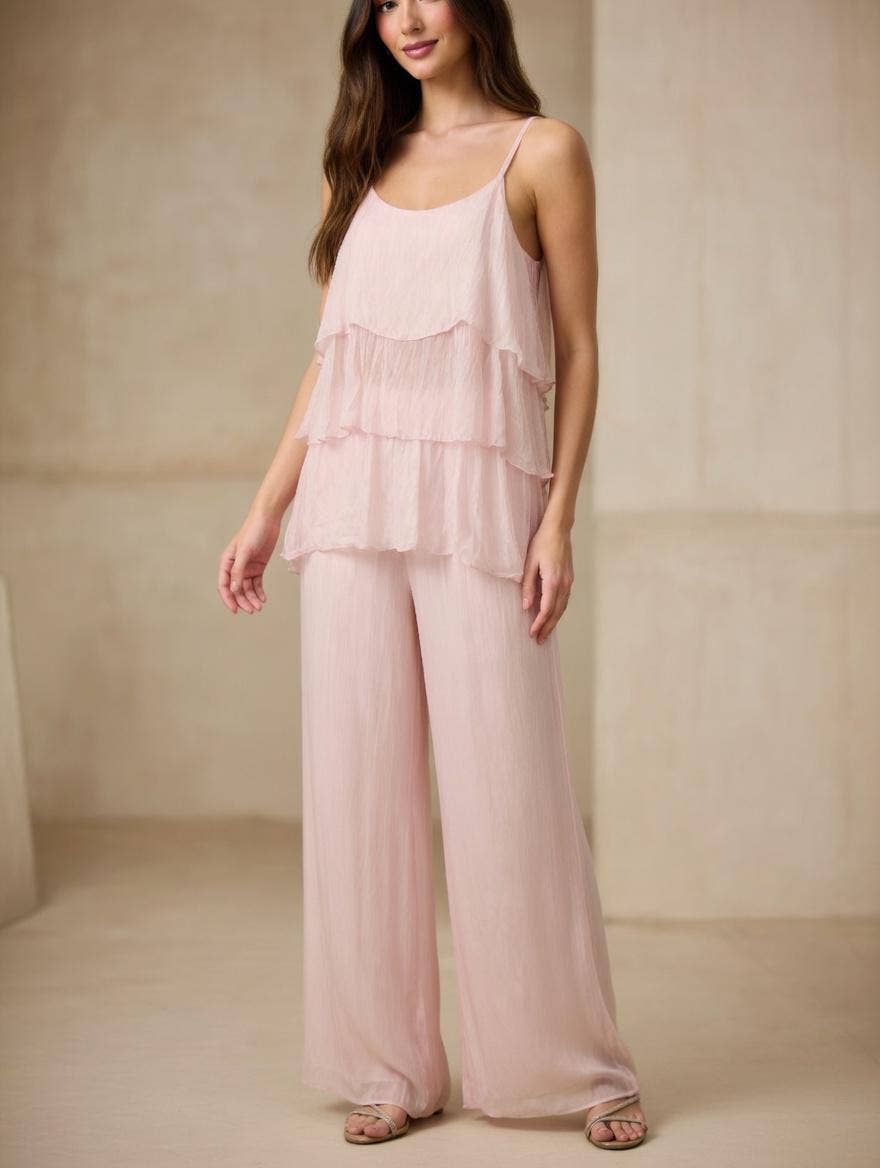 Layered String Silk Vest