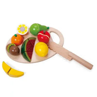 Classic World Cutting Fruits Set Wooden FSC Pretend Play Toy