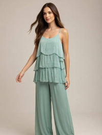 Layered String Silk Vest