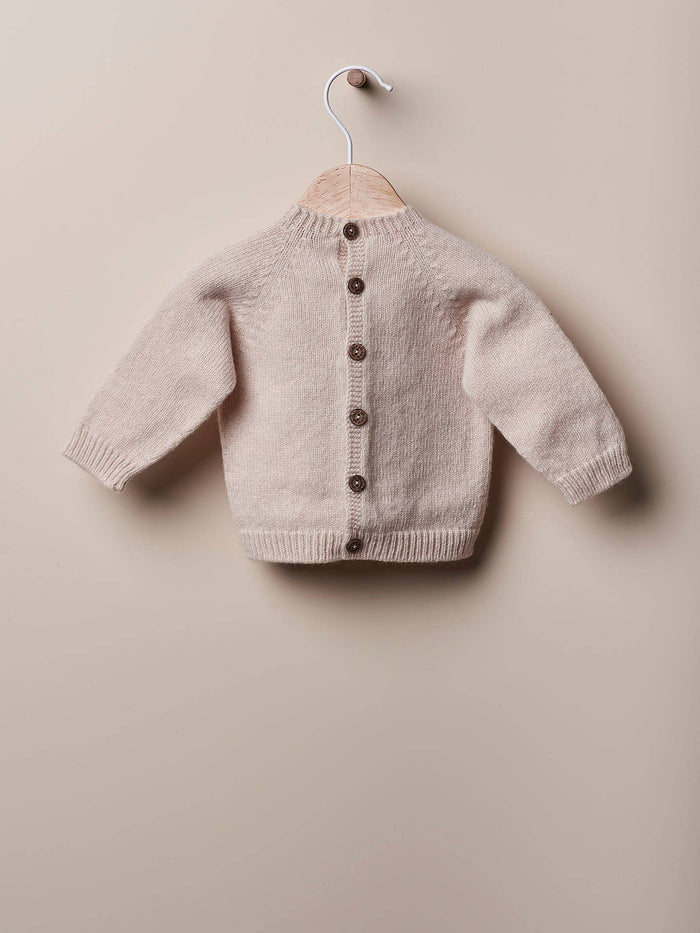 Sustainably Made Cashmere and Merino Wool - Embroidered sweater with a deer motif