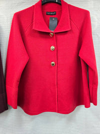 Gold Button Knitted Cape Cardigan