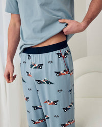 Racing Frogs Print Long Pyjama Set