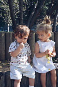 Kids/Baby Summer T-shirt Fig pattern 100% Cotton