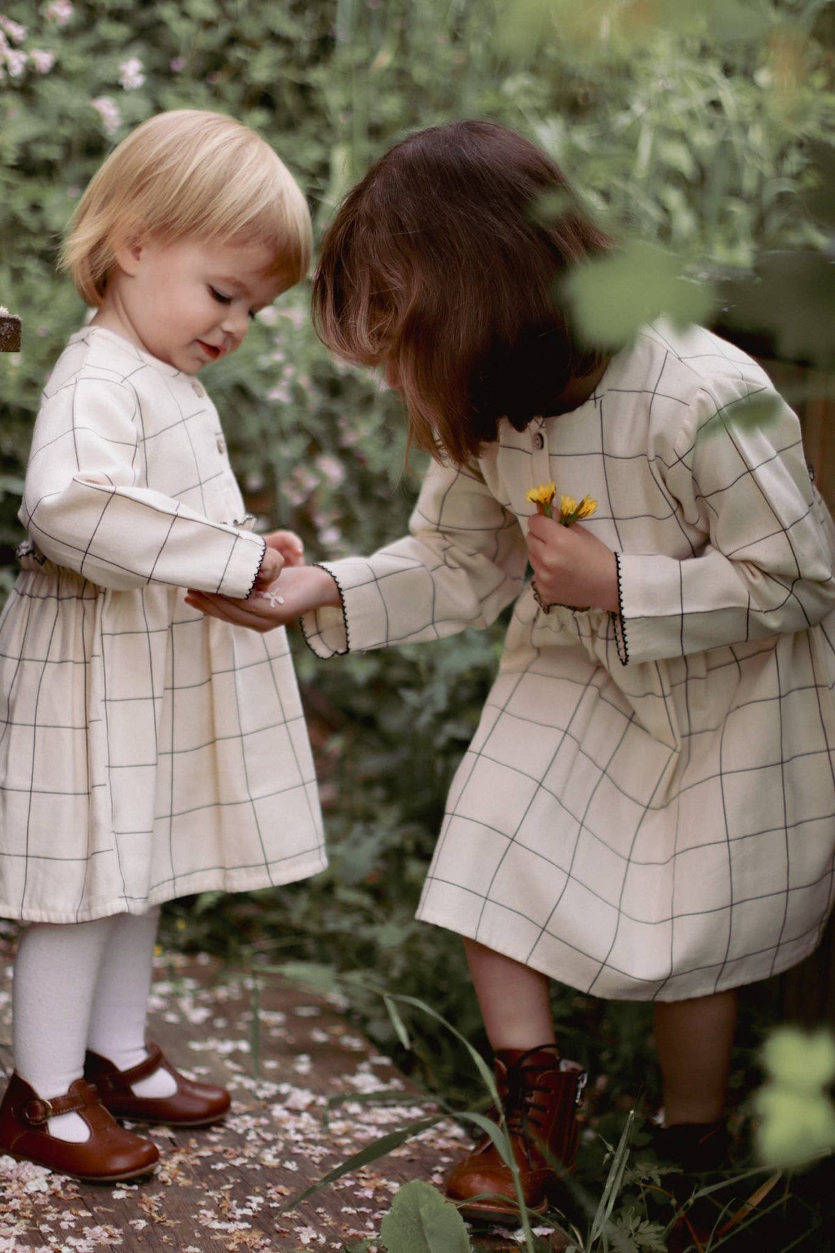 Baby / Girl Check Patterned Dress 100% Cotton OEKO-TEX