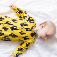Unisex Baby Cotton Sleepsuit (Onesie) – Cactus Print