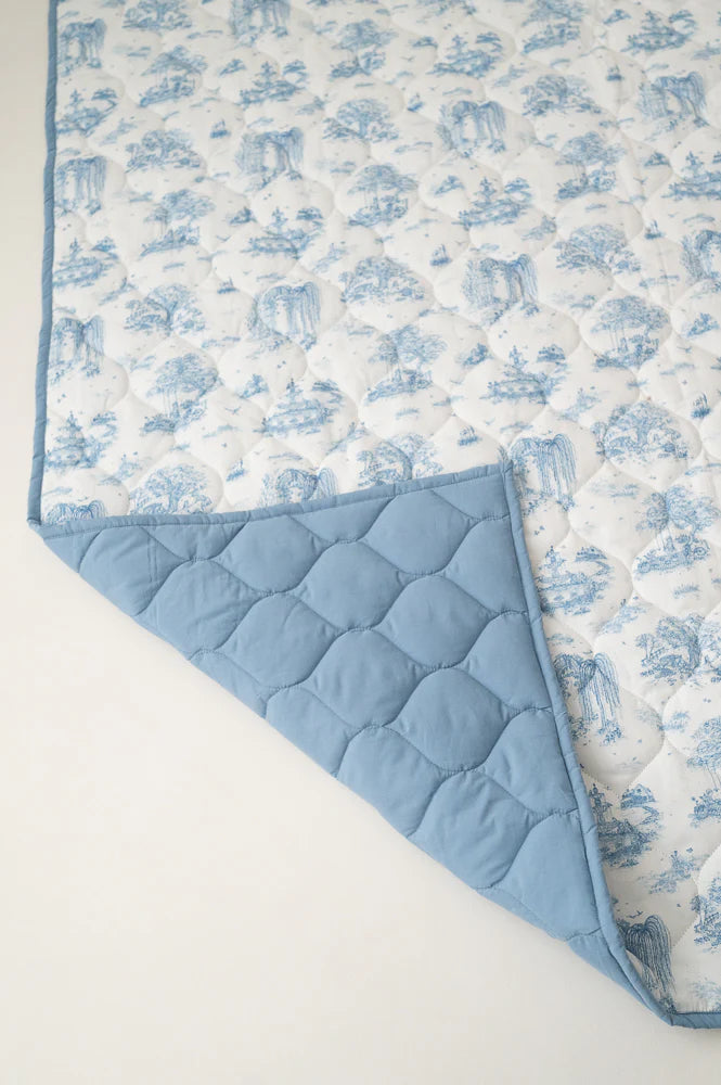 Gilded Bird Spring Toile Quilted Playmats