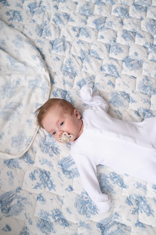 Gilded Bird Spring Toile Quilted Playmats