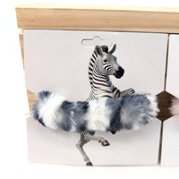 Animal Print Faux Fur Scrunchies - Assorted Colours