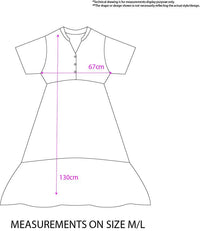Abstract Print Linen Blend Midi Dress with Waist Tie