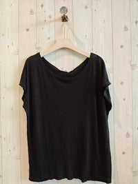 BASIC U-NECK T-SHIRT 100% LINEN Ref-2295