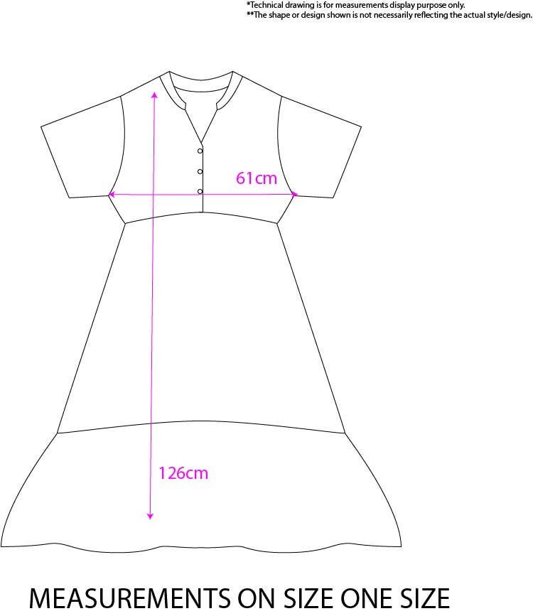 Linen Blend Relaxed Fit Split Neck Midi Dress