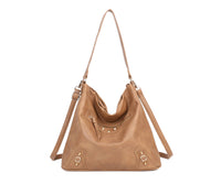 Soft Medium Big Size Mono Handle Hobo Bag with Studs-9332