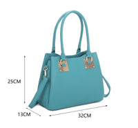 Superbia Medium 3 Compartments Square Metal Details Tote Bag