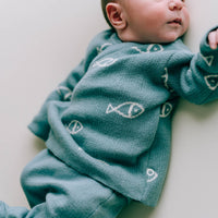 Newborn/ Home Coming Set with Fish Detail