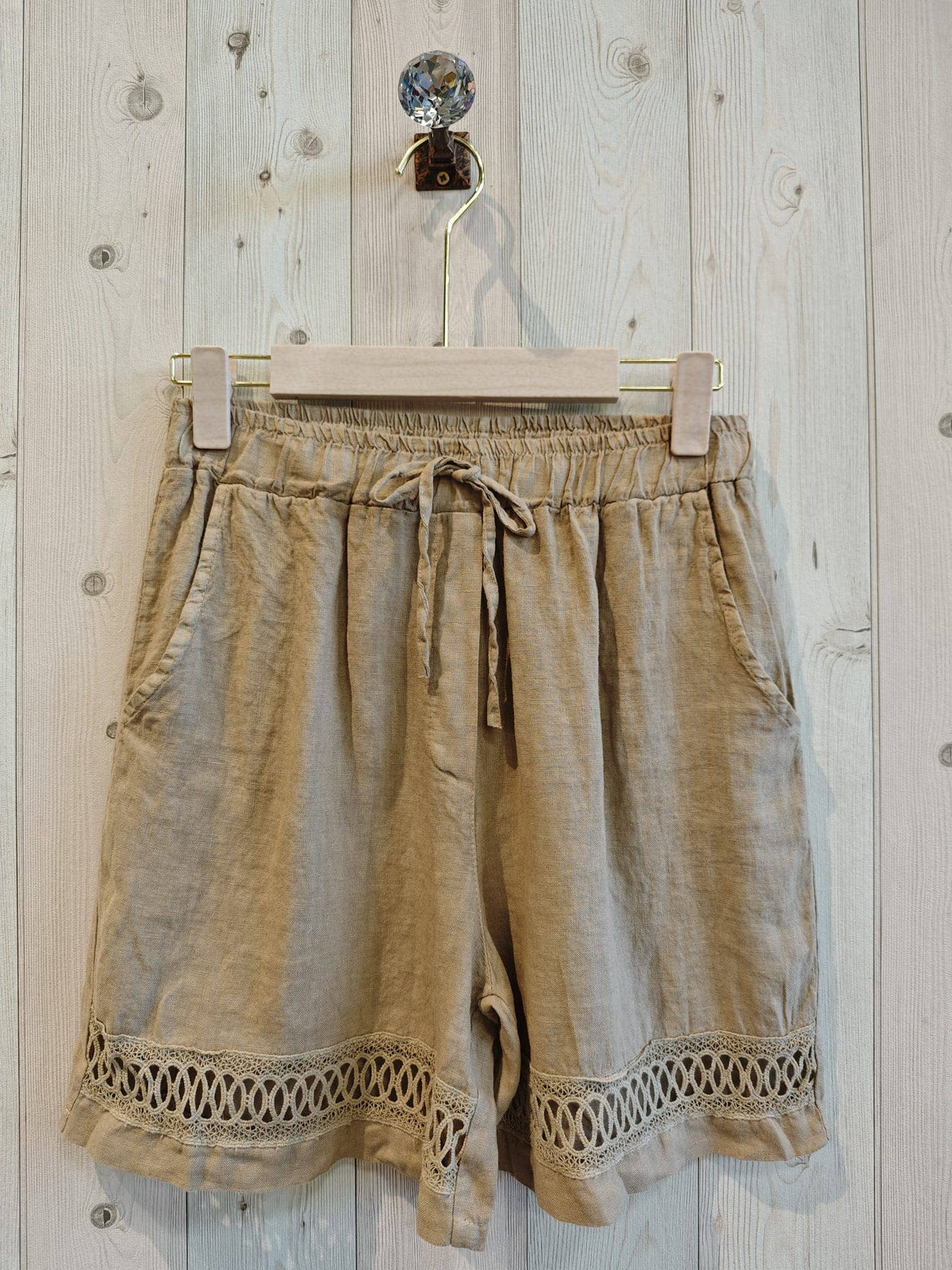 100% LINEN SHORTS - Ref-17761