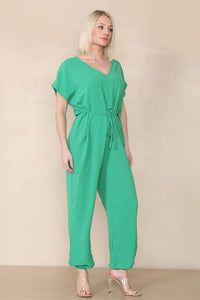 Tie Waist Stylish Harem Jumpsuit