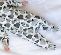 Unisex Baby Cotton Sleepsuit (Onesie) – Sheep Print
