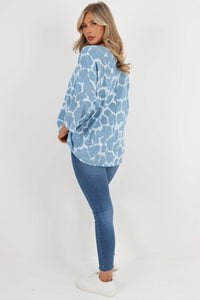 Italian Animal Print Cotton Top